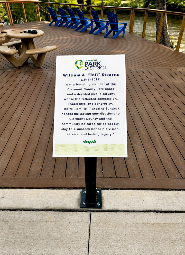 Sundeck Dedication Plaque